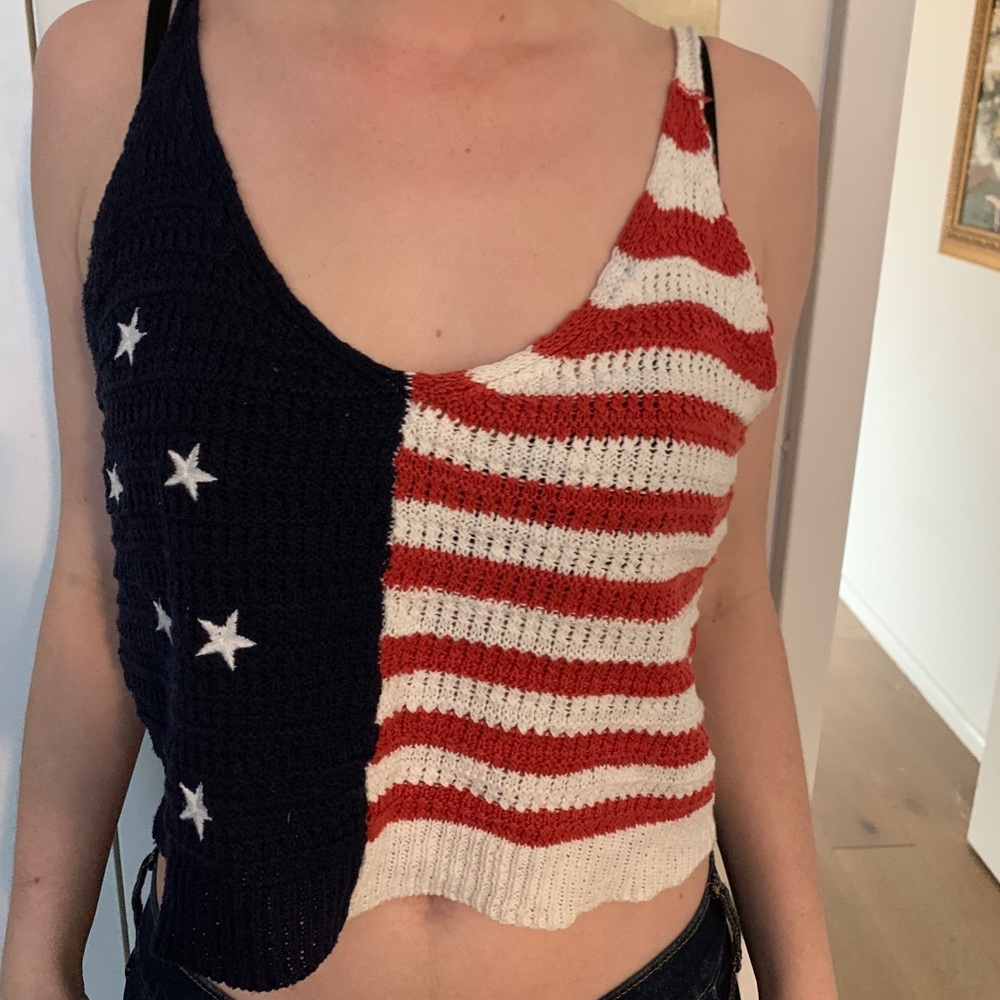 American flag tank